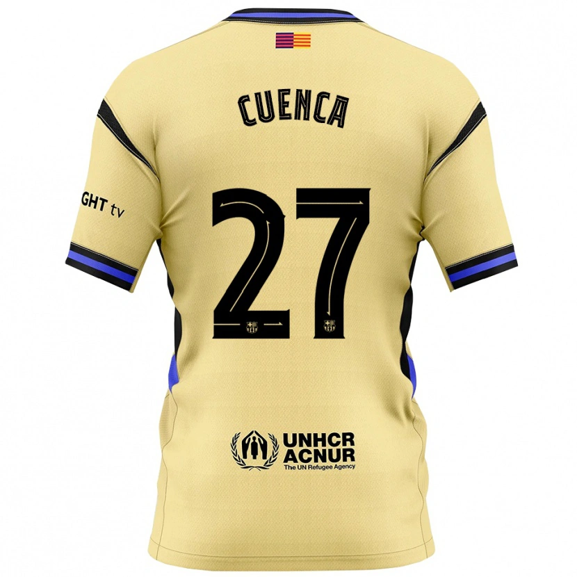 Danxenレディースアンドレス・クエンカ#27黄黒アウェイシャツ2025/26ジャージーユニフォーム