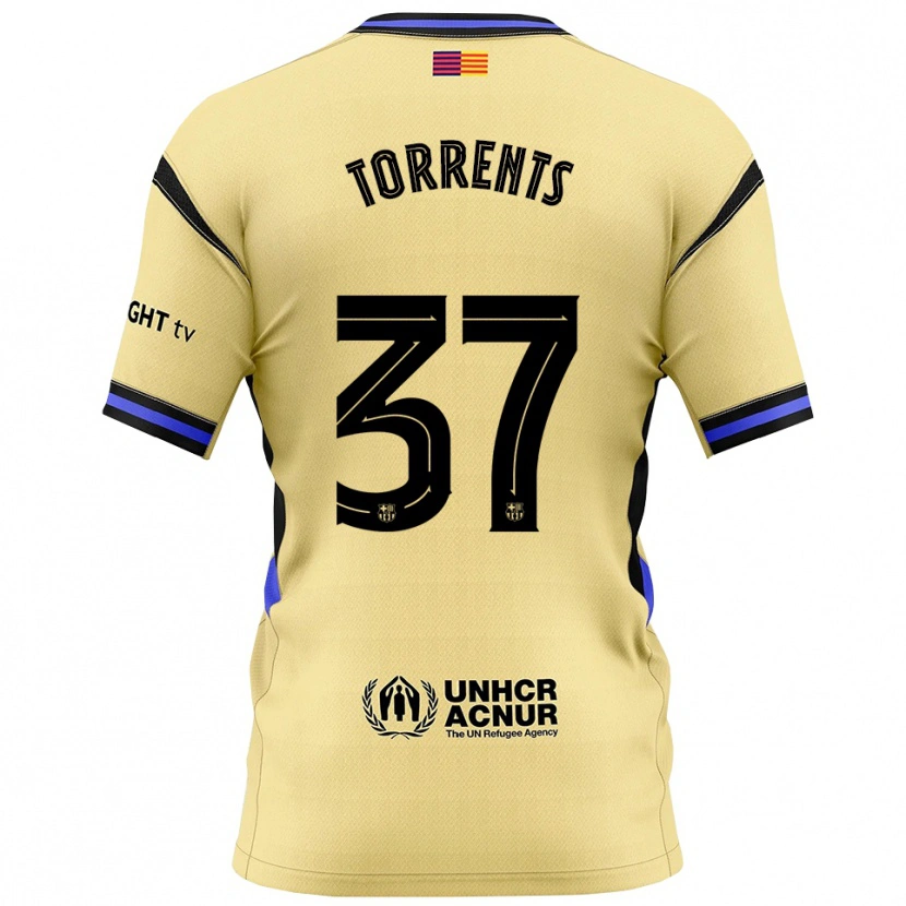 Danxenレディースジョフレ・トレンツ#37黄黒アウェイシャツ2025/26ジャージーユニフォーム