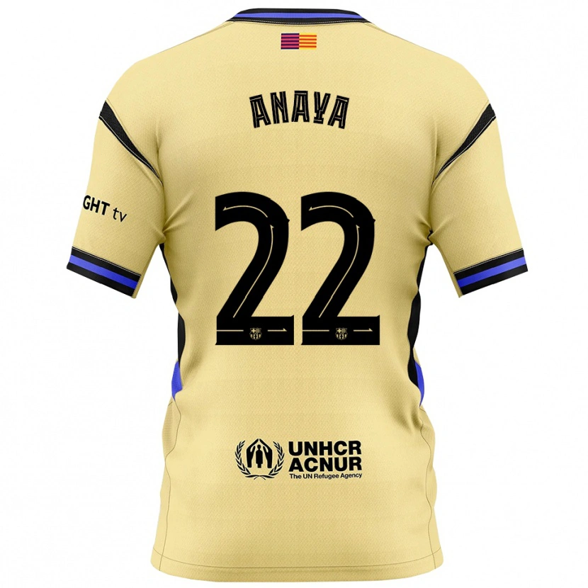 Danxenレディースジョアンアナヤ#22黄黒アウェイシャツ2025/26ジャージーユニフォーム