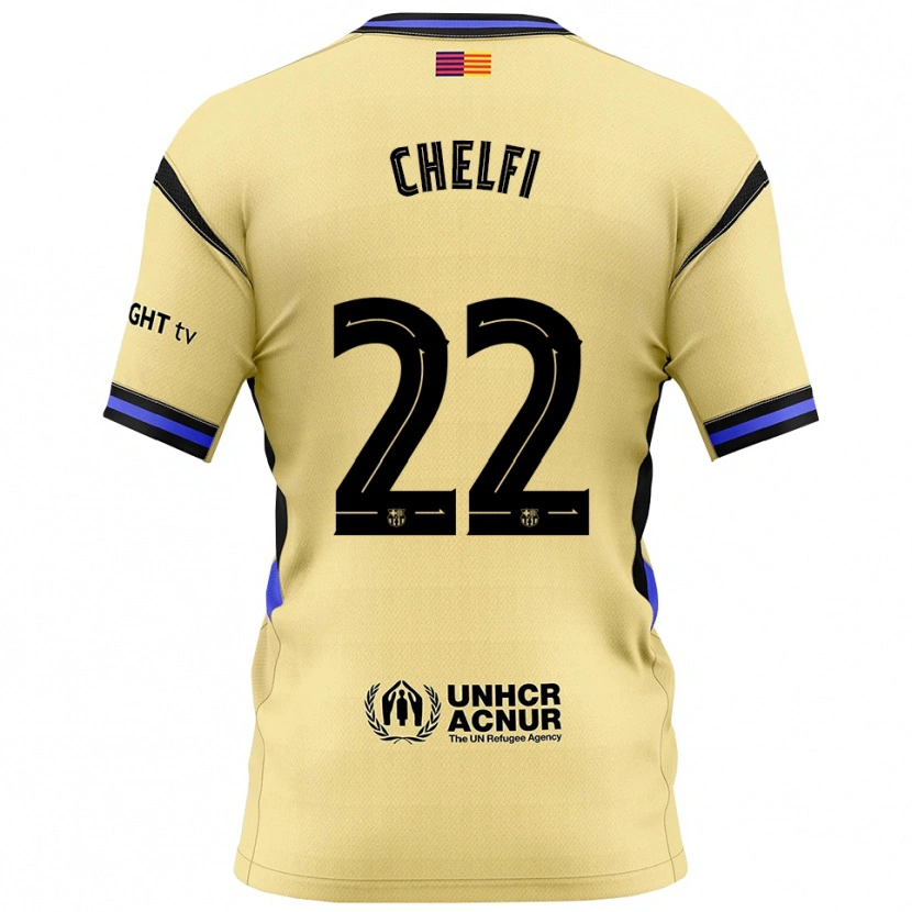 DanxenレディースLovro Chelfi#22黄黒アウェイシャツ2025/26ジャージーユニフォーム