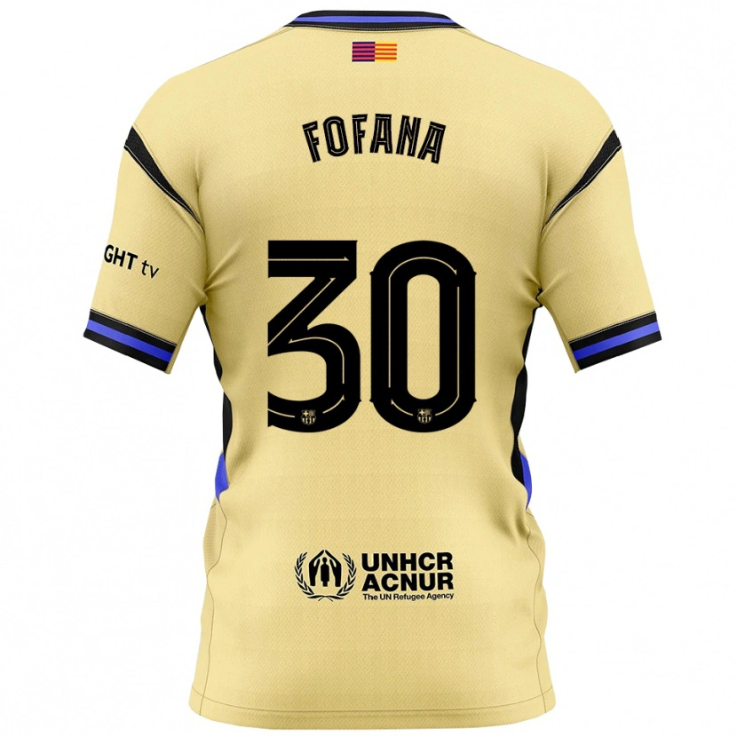 Danxenレディースヌウ・フォファナ・ディアラスバ#30黄黒アウェイシャツ2025/26ジャージーユニフォーム