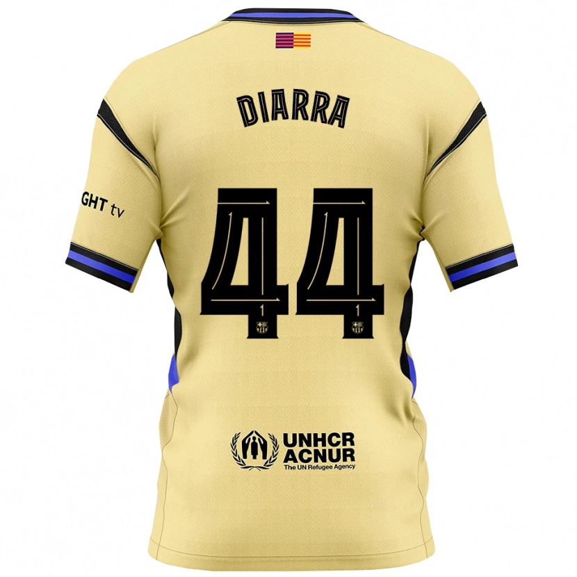 Danxenレディースイブラヒム・ディアラ#44黄黒アウェイシャツ2025/26ジャージーユニフォーム