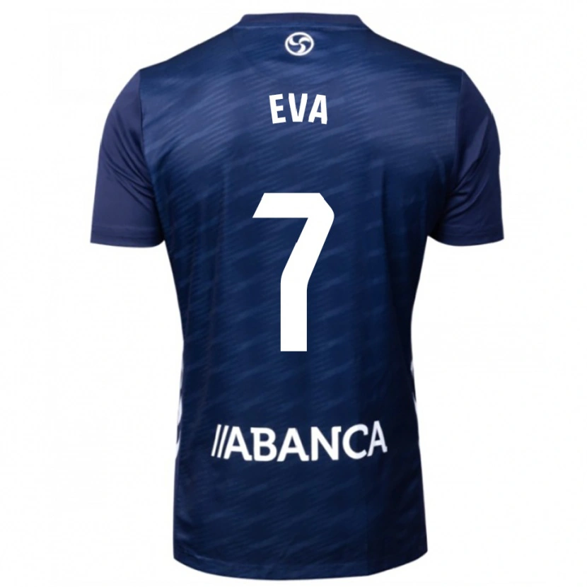 DanxenレディースEva López#7紺白アウェイシャツ2025/26ジャージーユニフォーム