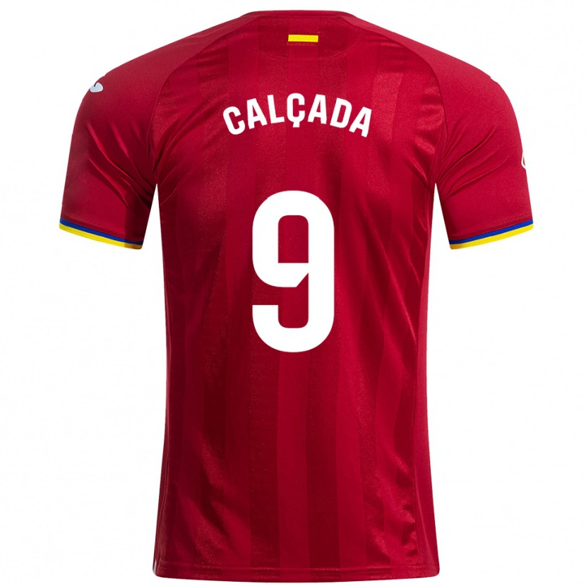 DanxenレディースGonzalo Calçada#9赤黄青アウェイシャツ2025/26ジャージーユニフォーム