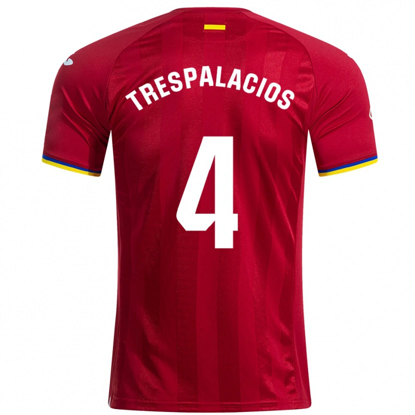 DanxenレディースAdrián Trespalacios#4赤黄青アウェイシャツ2025/26ジャージーユニフォーム