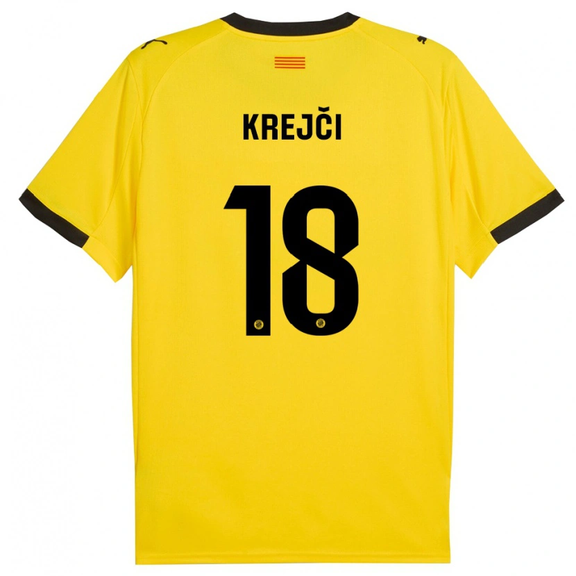 Danxenレディースクレイチー#18黄黒アウェイシャツ2025/26ジャージーユニフォーム