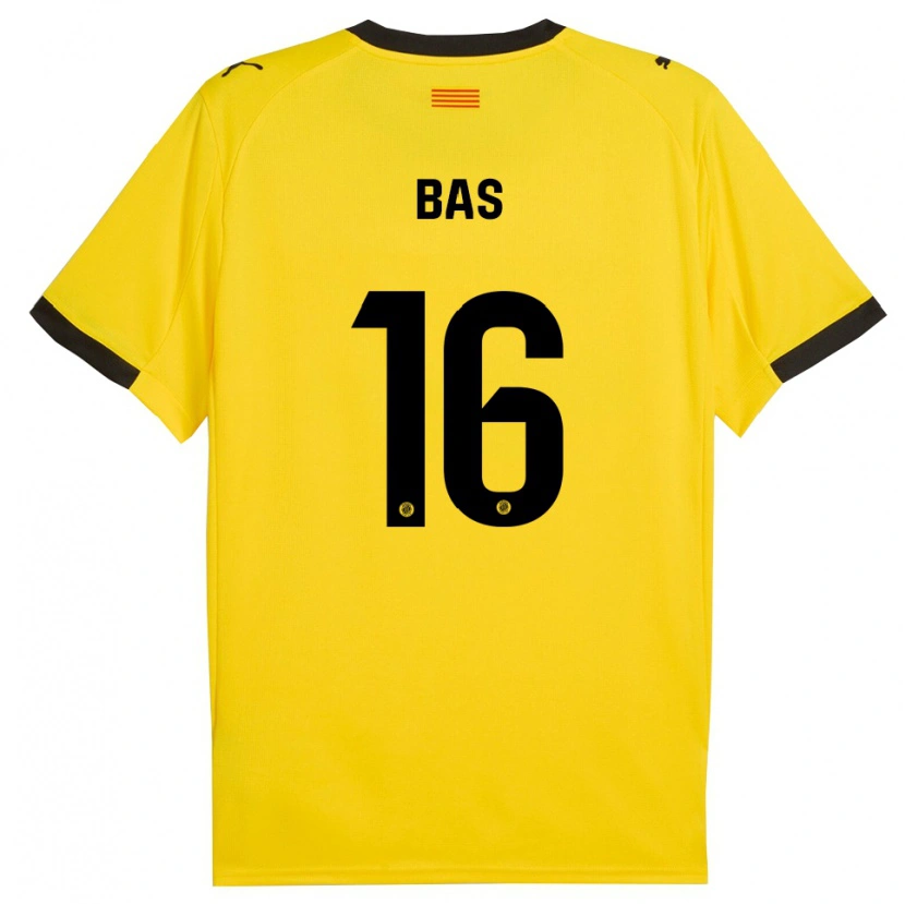 DanxenレディースJordi Bas#16黄黒アウェイシャツ2025/26ジャージーユニフォーム