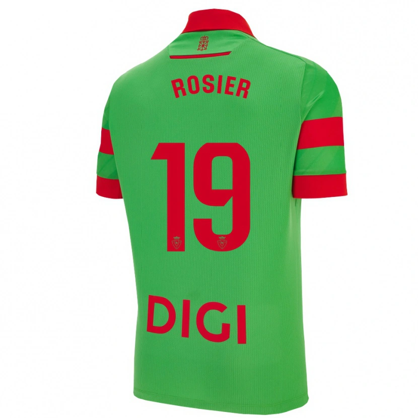 Danxenレディースヴァランタン・ロジェ#19緑赤アウェイシャツ2025/26ジャージーユニフォーム