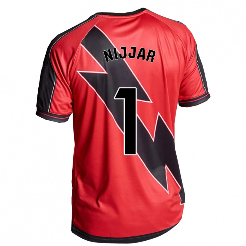 DanxenレディースTejpal Nijjar#1赤黒アウェイシャツ2025/26ジャージーユニフォーム
