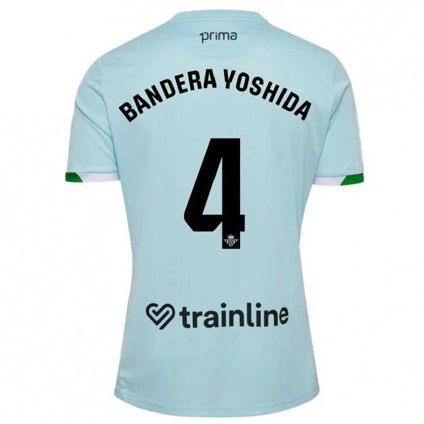 DanxenレディースKenta Bandera Yoshida#4空色緑アウェイシャツ2025/26ジャージーユニフォーム