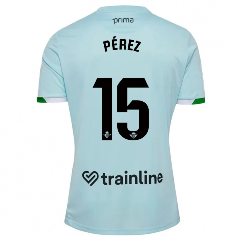 DanxenレディースÁlex Pérez#15空色緑アウェイシャツ2025/26ジャージーユニフォーム