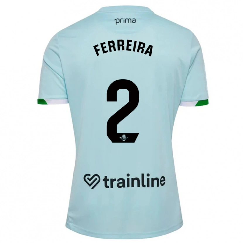DanxenレディースKilian Ferreira#2空色緑アウェイシャツ2025/26ジャージーユニフォーム