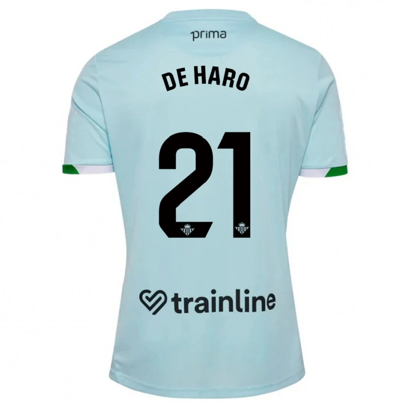 DanxenレディースAlberto De Haro#21空色緑アウェイシャツ2025/26ジャージーユニフォーム
