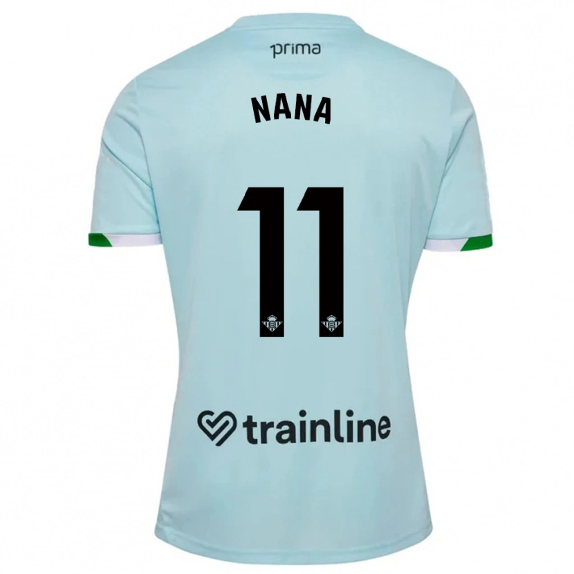 Danxenレディースヌリア・リジェロ・フェルナンデス#11空色緑アウェイシャツ2025/26ジャージーユニフォーム