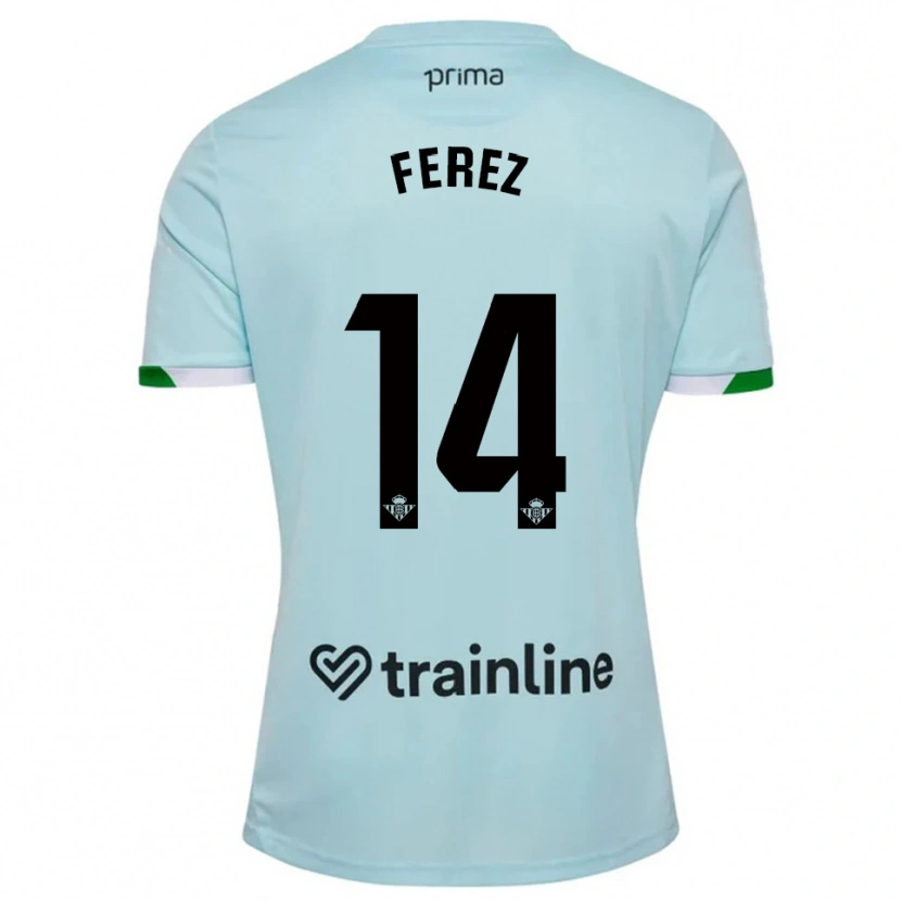 DanxenレディースCarolina Férez#14空色緑アウェイシャツ2025/26ジャージーユニフォーム