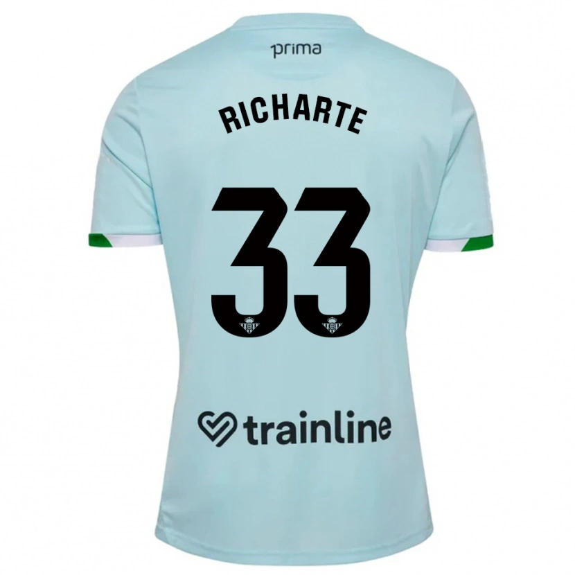 DanxenレディースRubén Richarte#33空色緑アウェイシャツ2025/26ジャージーユニフォーム