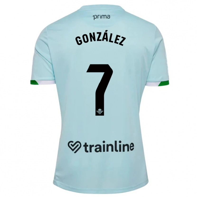DanxenレディースAntonio González#7空色緑アウェイシャツ2025/26ジャージーユニフォーム