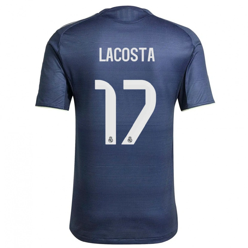 DanxenレディースDiego Lacosta#17紺銀アウェイシャツ2025/26ジャージーユニフォーム