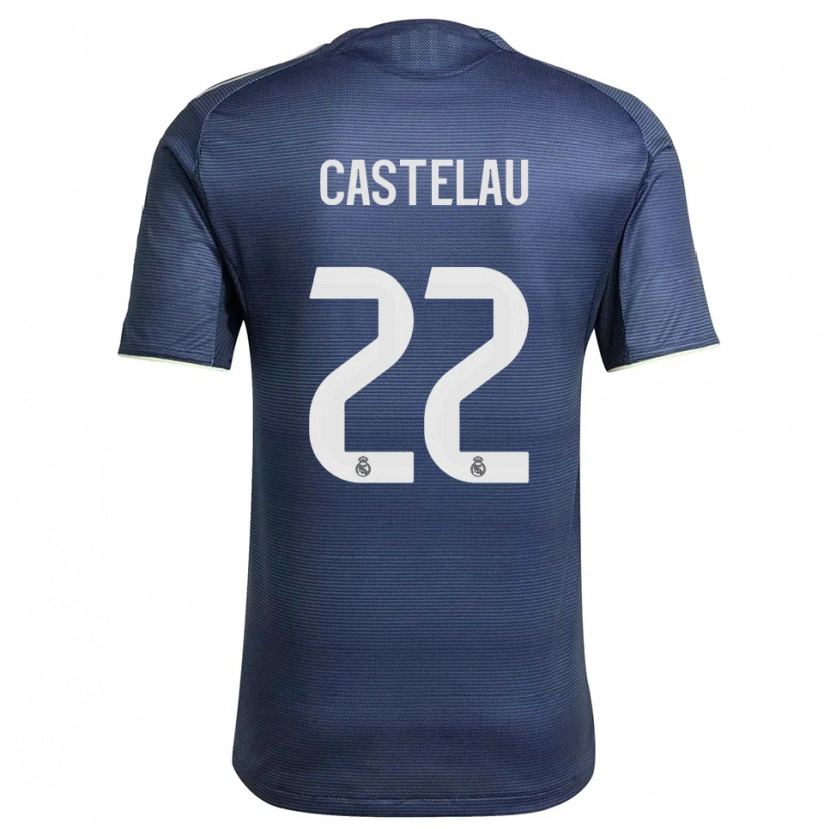 DanxenレディースAlber Castelau#22紺銀アウェイシャツ2025/26ジャージーユニフォーム