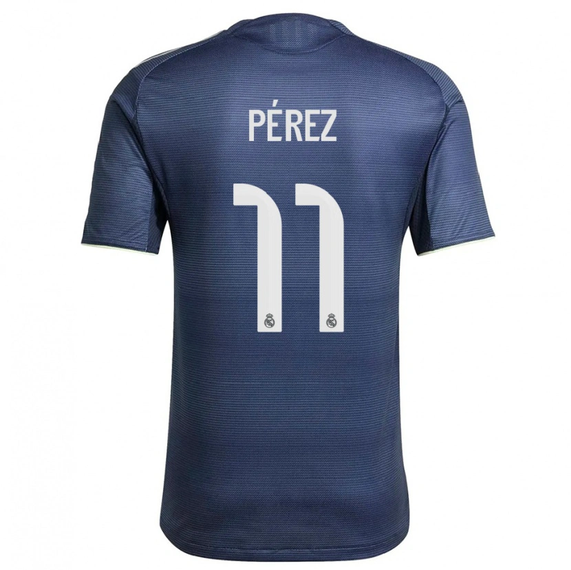 DanxenレディースAdrián Pérez#11紺銀アウェイシャツ2025/26ジャージーユニフォーム