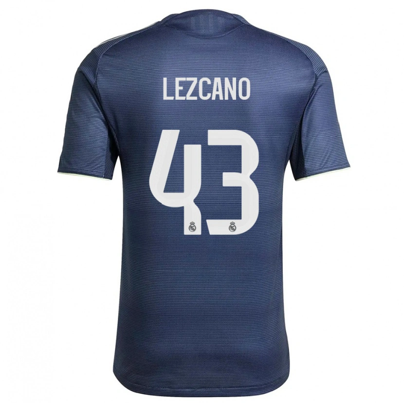 DanxenレディースÁlvaro Lezcano#43紺銀アウェイシャツ2025/26ジャージーユニフォーム
