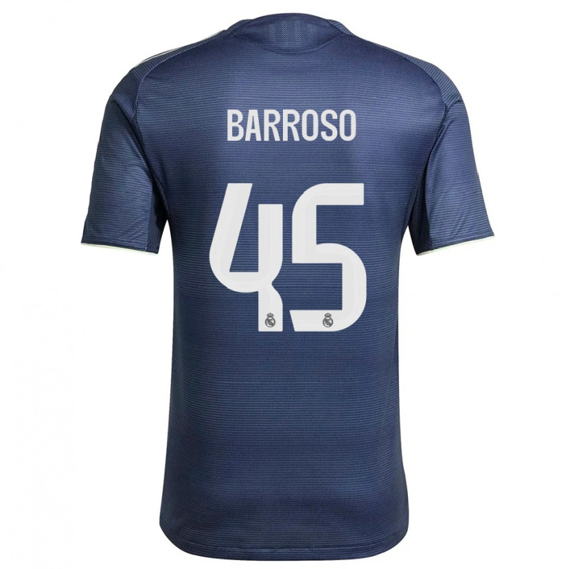 DanxenレディースJaime Barroso#45紺銀アウェイシャツ2025/26ジャージーユニフォーム