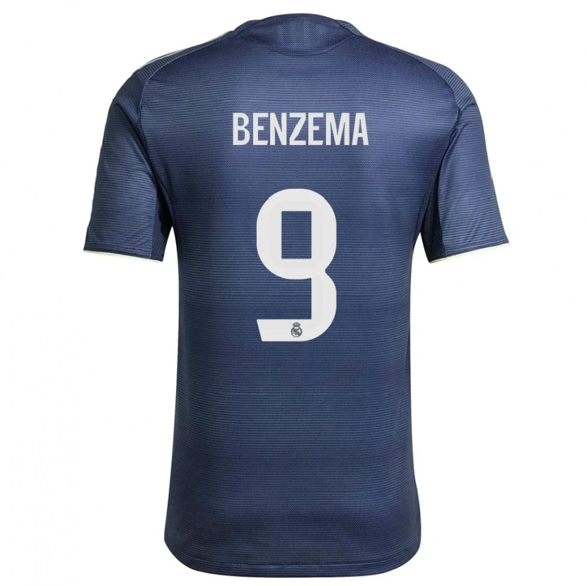 Danxenレディースカリム・ベンゼマ#9紺銀アウェイシャツ2025/26ジャージーユニフォーム