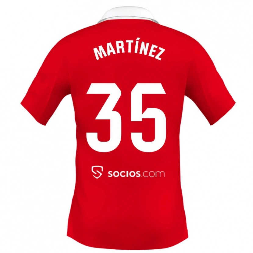 DanxenレディースRamón Martínez#35赤白灰アウェイシャツ2025/26ジャージーユニフォーム