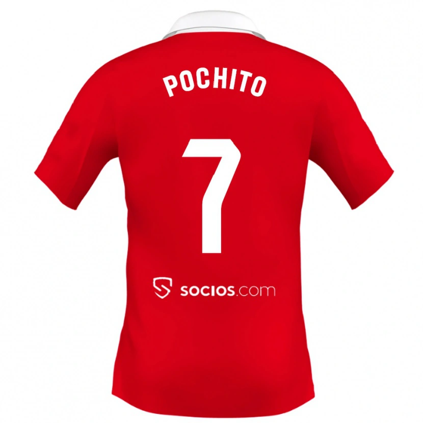 DanxenレディースPochito#7赤白灰アウェイシャツ2025/26ジャージーユニフォーム