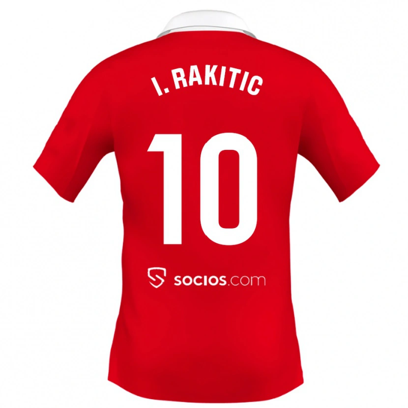 Danxenレディースイヴァン・ラキティッチ#10赤白灰アウェイシャツ2025/26ジャージーユニフォーム