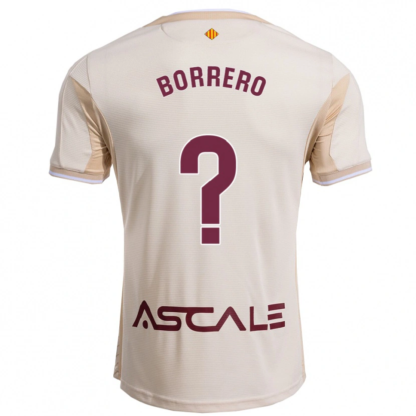 DanxenレディースJuanma Borrero#0オフホワイトバーガンディアウェイシャツ2025/26ジャージーユニフォーム