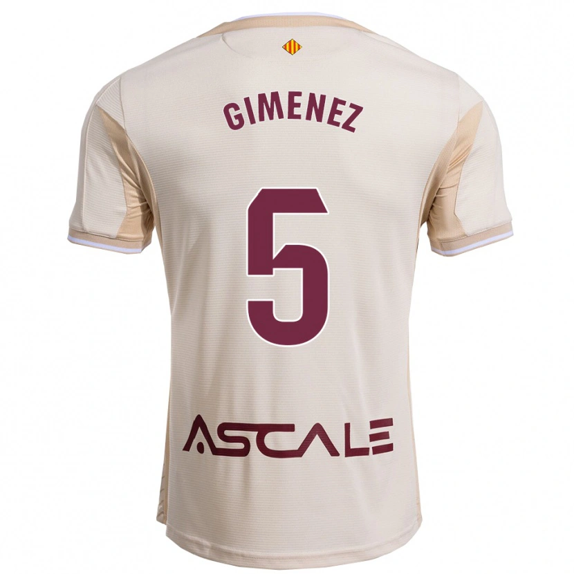 DanxenレディースYenifer Giménez#5オフホワイトバーガンディアウェイシャツ2025/26ジャージーユニフォーム