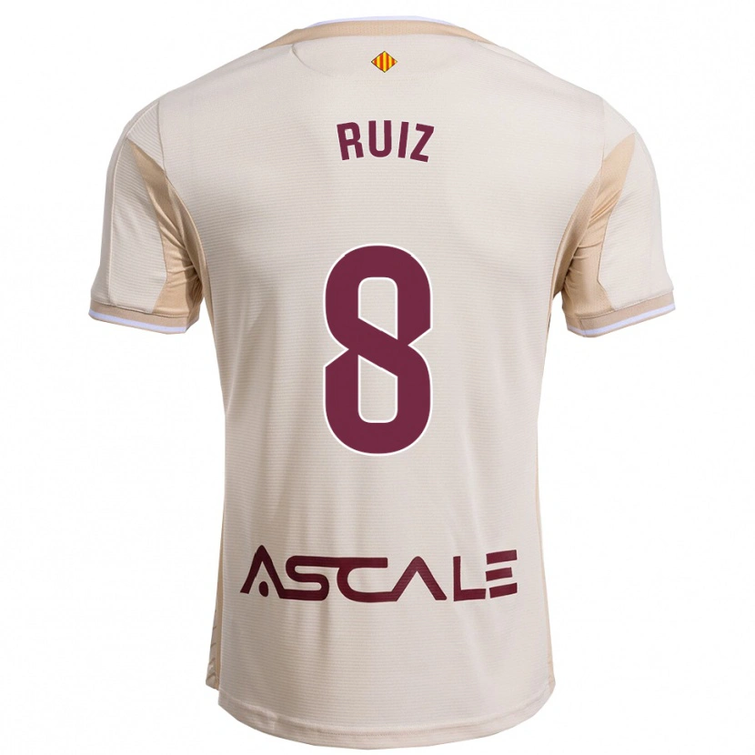 DanxenレディースAdri Ruiz#8オフホワイトバーガンディアウェイシャツ2025/26ジャージーユニフォーム