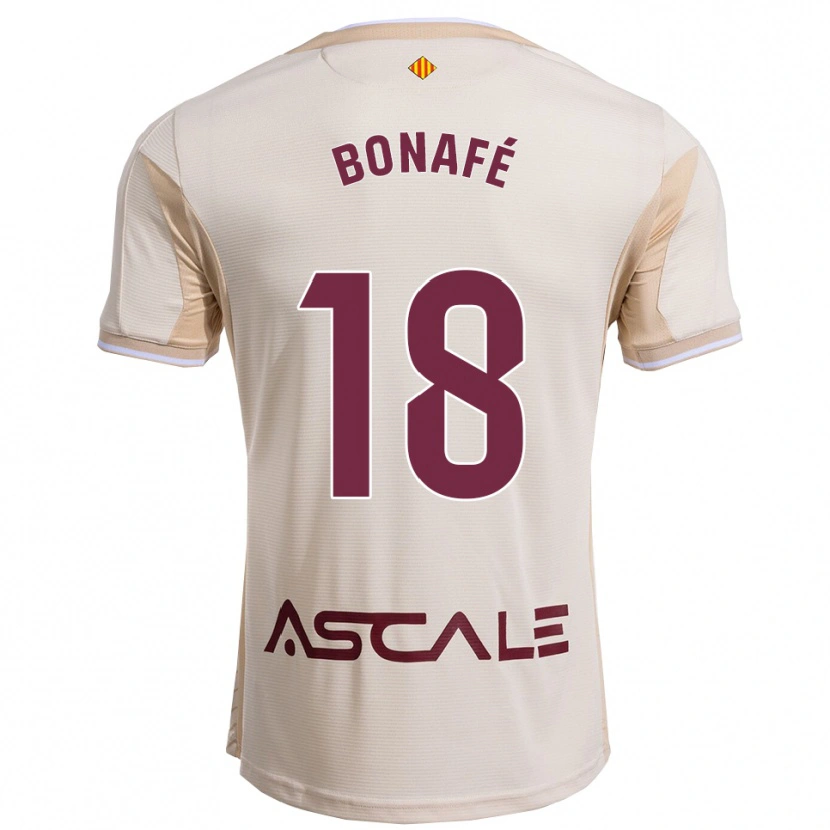 DanxenレディースCésar Bonafé#18オフホワイトバーガンディアウェイシャツ2025/26ジャージーユニフォーム