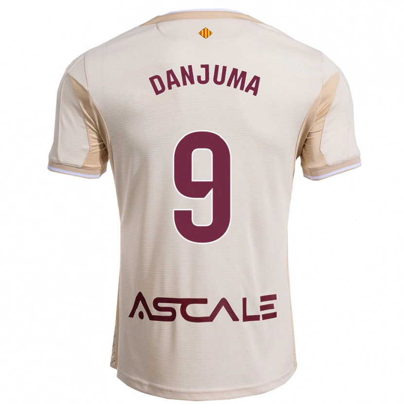 Danxenレディースアルノー・ダンジュマ#9オフホワイトバーガンディアウェイシャツ2025/26ジャージーユニフォーム