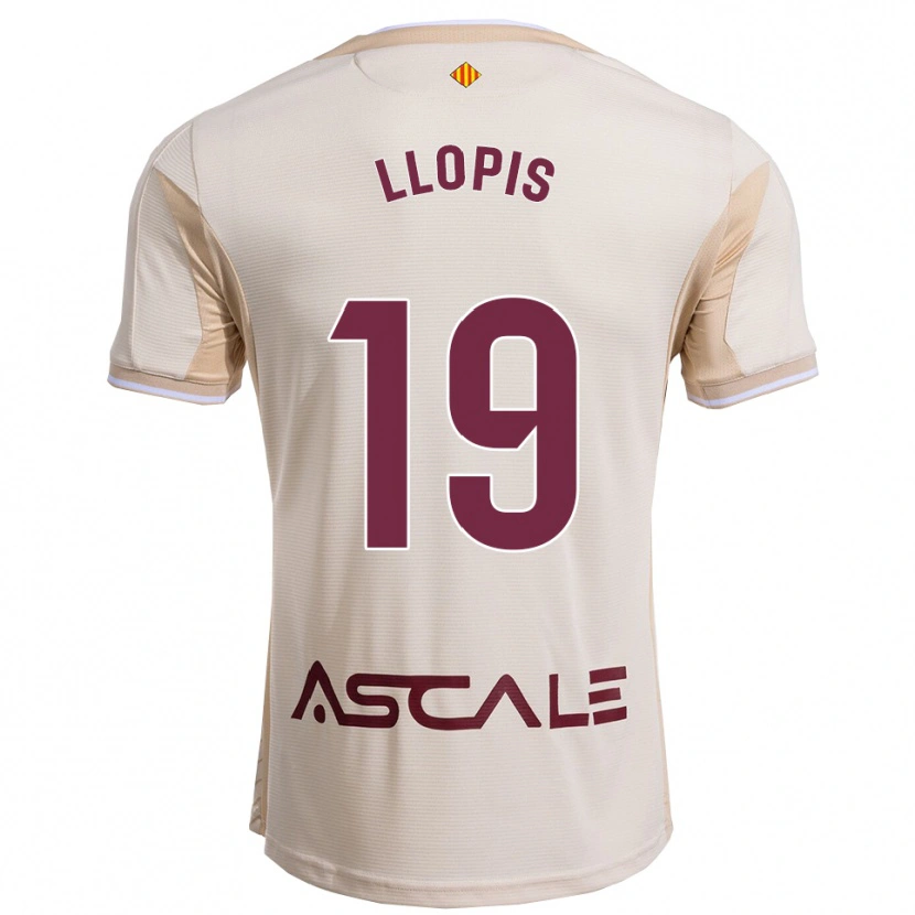 DanxenレディースSeydou Llopis#19オフホワイトバーガンディアウェイシャツ2025/26ジャージーユニフォーム