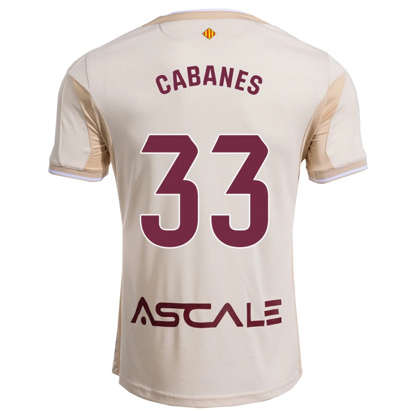 DanxenレディースPau Cabanes#33オフホワイトバーガンディアウェイシャツ2025/26ジャージーユニフォーム
