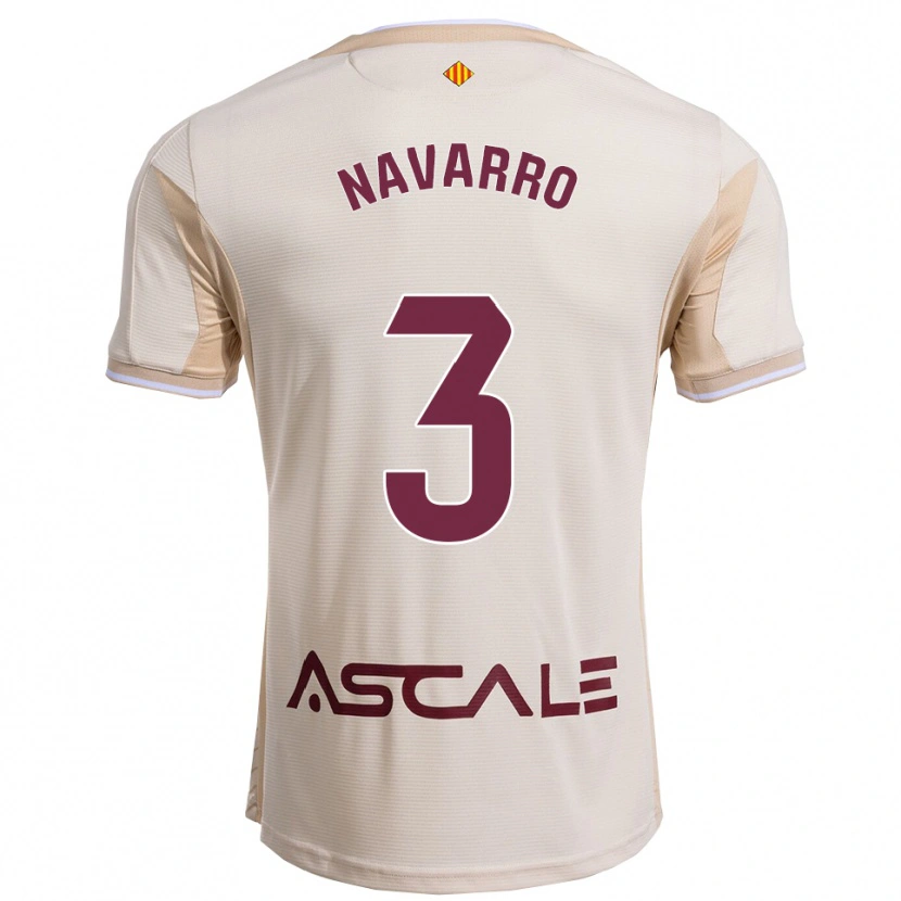 DanxenレディースPablo Navarro#3オフホワイトバーガンディアウェイシャツ2025/26ジャージーユニフォーム