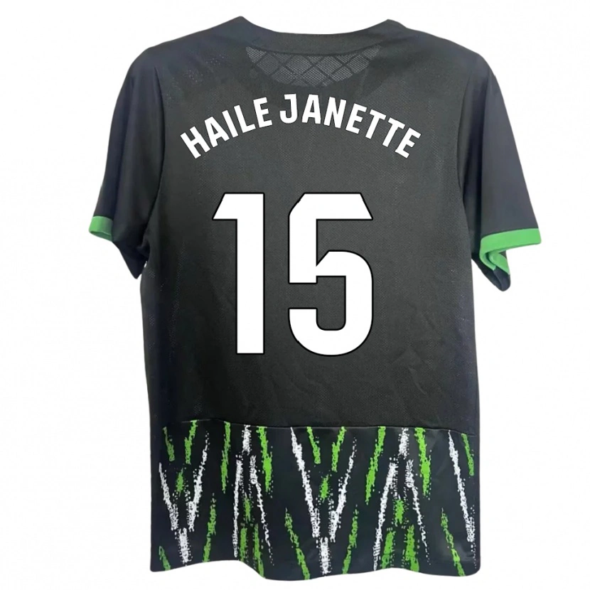 DanxenレディースHaile Janette Pereira Richards#15黒緑アウェイシャツ2025/26ジャージーユニフォーム