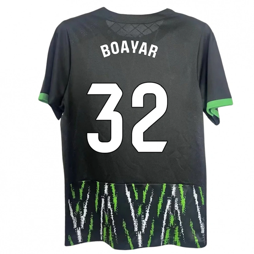 DanxenレディースAdam Boayar#32黒緑アウェイシャツ2025/26ジャージーユニフォーム