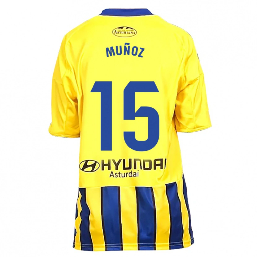 DanxenレディースCurro Muñoz#15黄青アウェイシャツ2025/26ジャージーユニフォーム