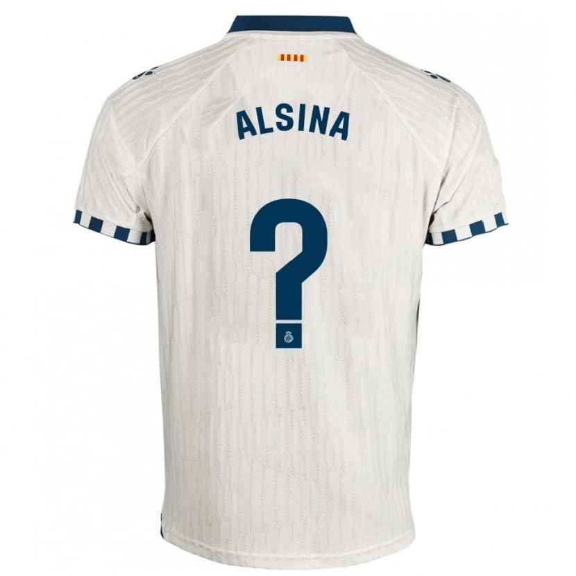 DanxenレディースJoel Alsina#0白青アウェイシャツ2025/26ジャージーユニフォーム