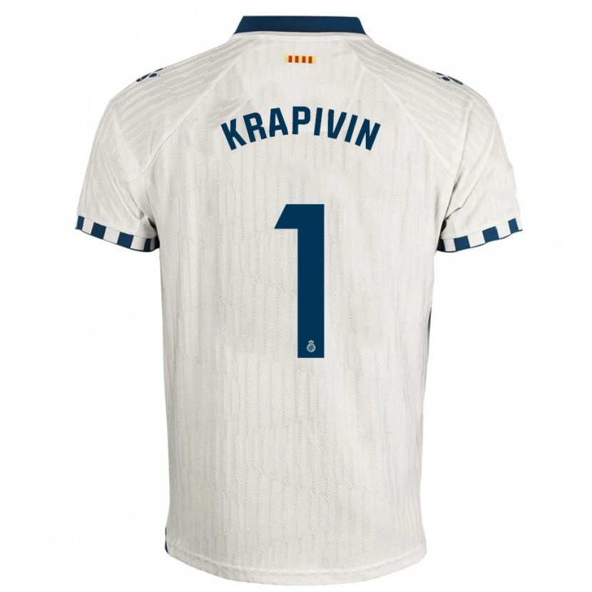 DanxenレディースYegor Krapivin#1白青アウェイシャツ2025/26ジャージーユニフォーム