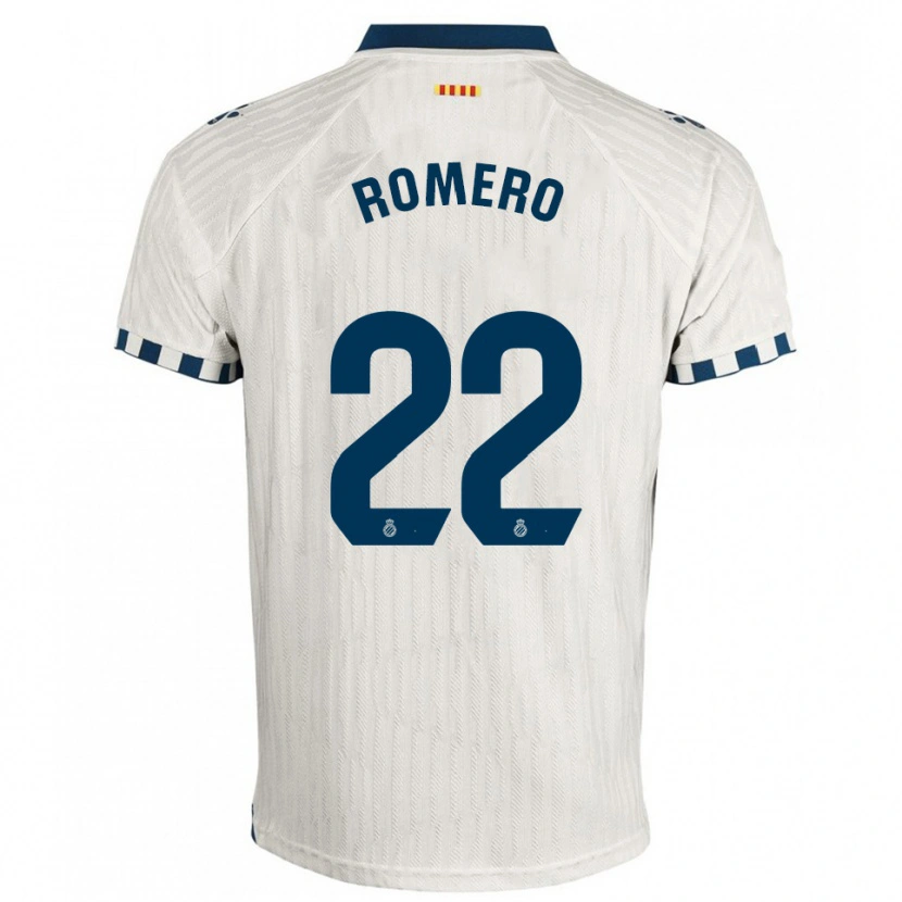 DanxenレディースCarlos Romero#22白青アウェイシャツ2025/26ジャージーユニフォーム