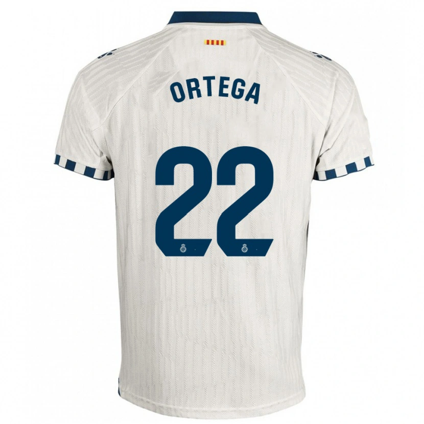 DanxenレディースRicard Ortega#22白青アウェイシャツ2025/26ジャージーユニフォーム