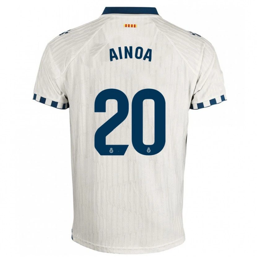 DanxenレディースAinoa Campo Franco#20白青アウェイシャツ2025/26ジャージーユニフォーム