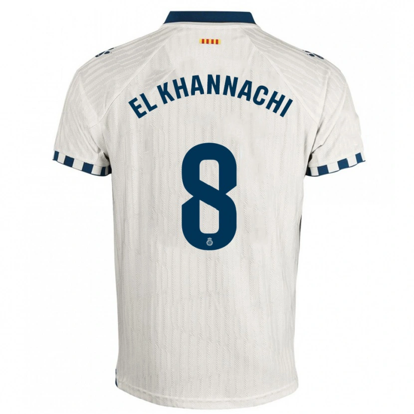 DanxenレディースYoussef El Khannachi#8白青アウェイシャツ2025/26ジャージーユニフォーム