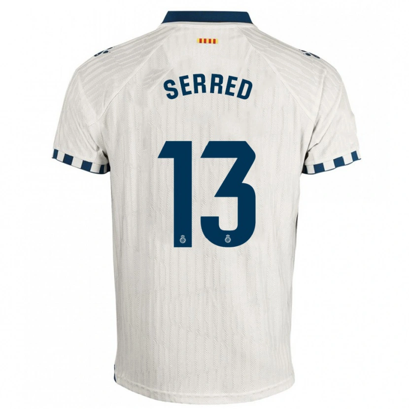 DanxenレディースLlorenç Serred#13白青アウェイシャツ2025/26ジャージーユニフォーム