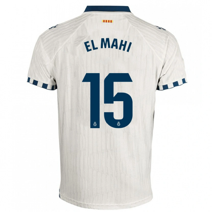 DanxenレディースMohamed El Mahi#15白青アウェイシャツ2025/26ジャージーユニフォーム