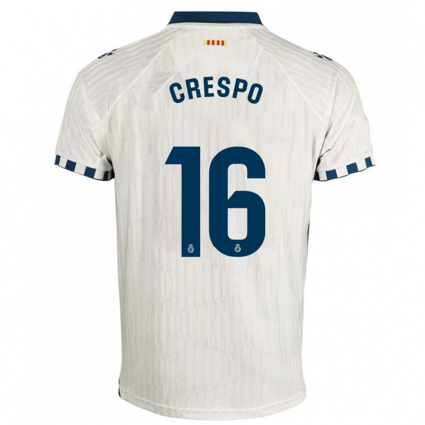 DanxenレディースHugo Crespo#16白青アウェイシャツ2025/26ジャージーユニフォーム